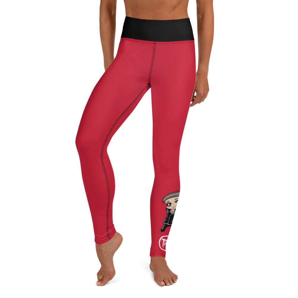 Leggings - Mini Dark Tenor Peace, Rebel Red