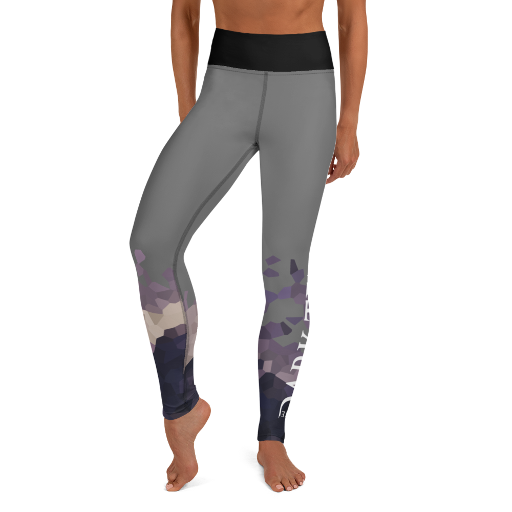 Leggings - Ultraviolette hjerter, antracit