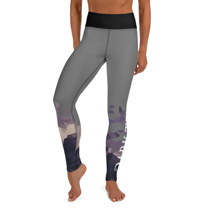 Leggings - Ultraviolette hjerter, antracit