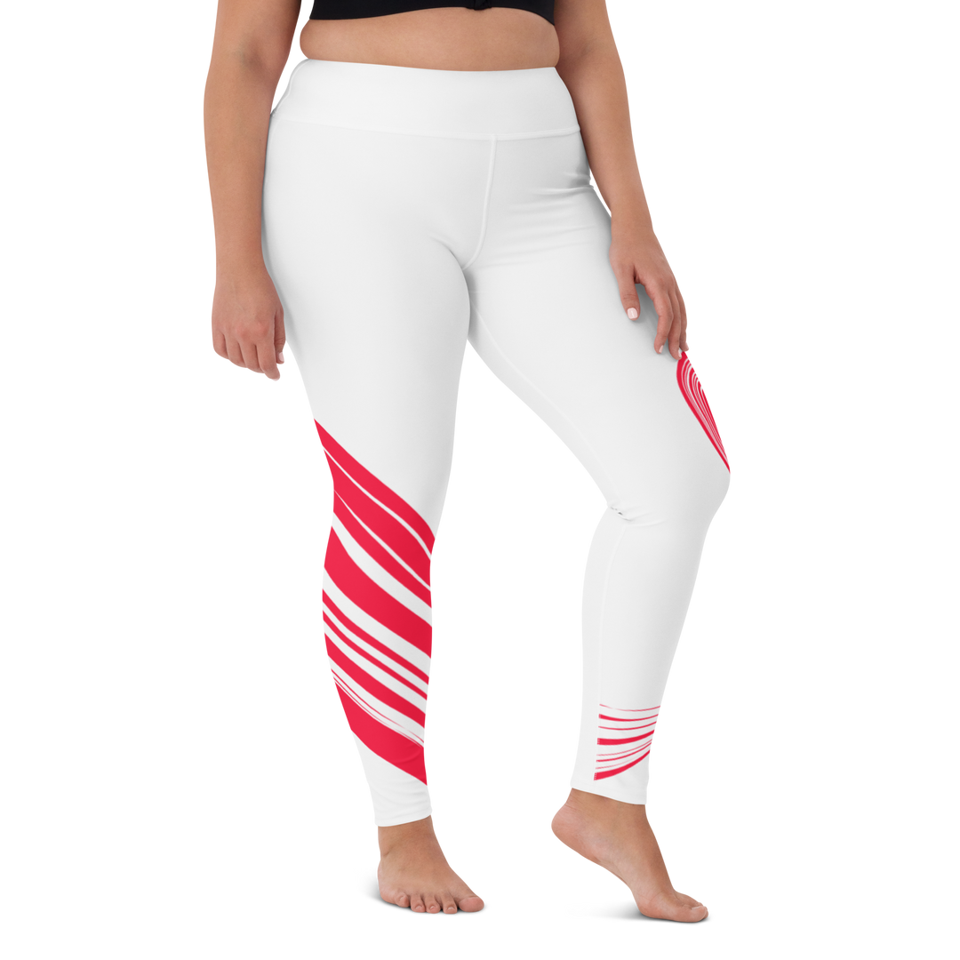 Leggings - After the Nightmare, Big Swan Red White