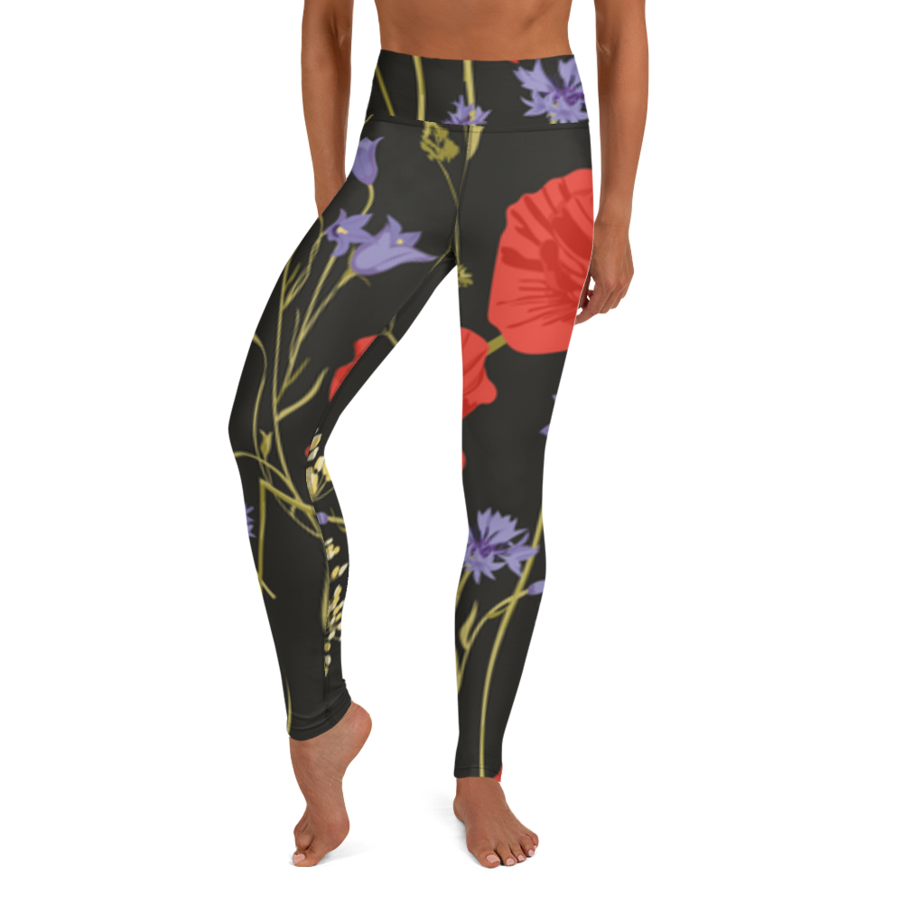 Leggings - Mohnblumen