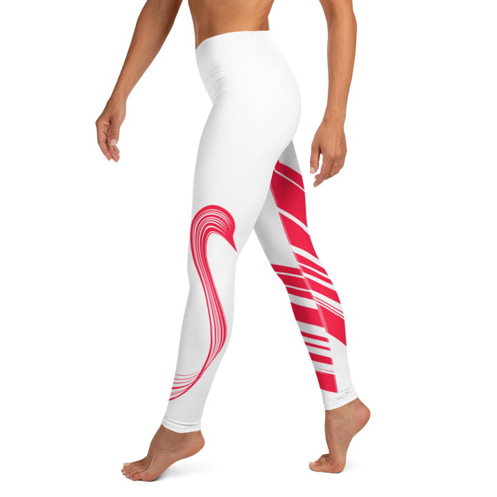 Leggings - After the Nightmare, Big Swan Red White