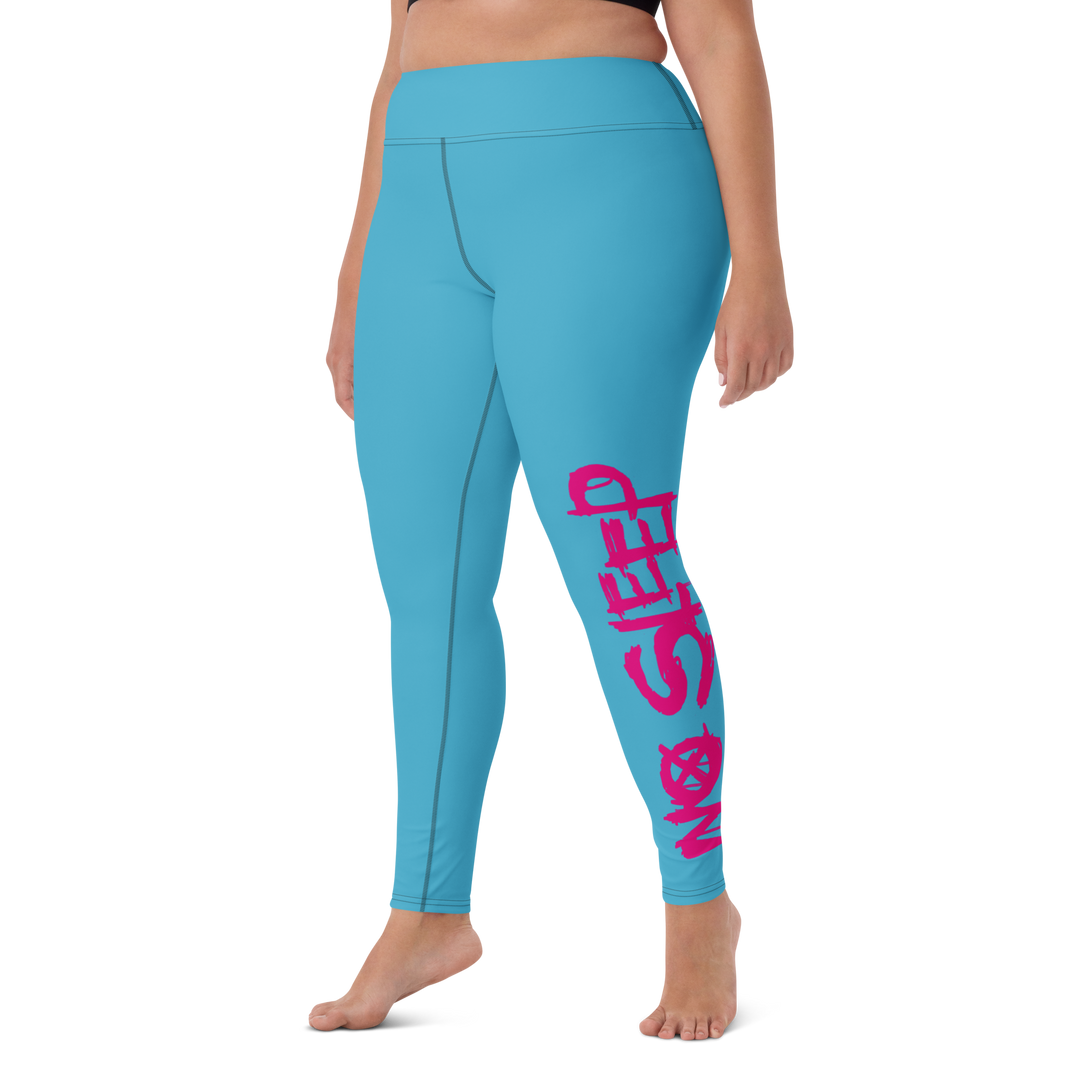 Leggings - No Sleep (Nessun Dorma), Blue Sky Pink