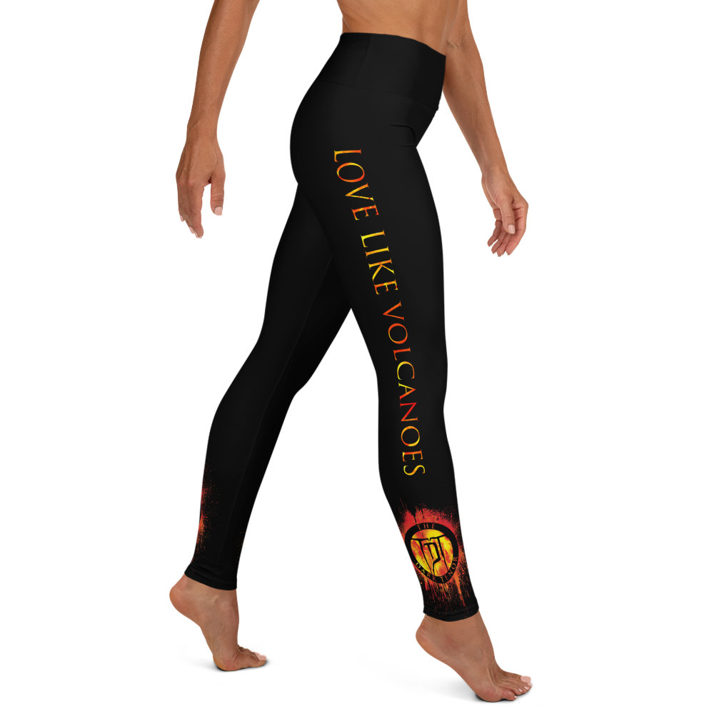 Leggings - Volcanoes, black