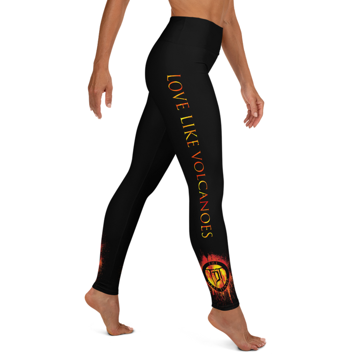 Leggings - Volcanoes, black