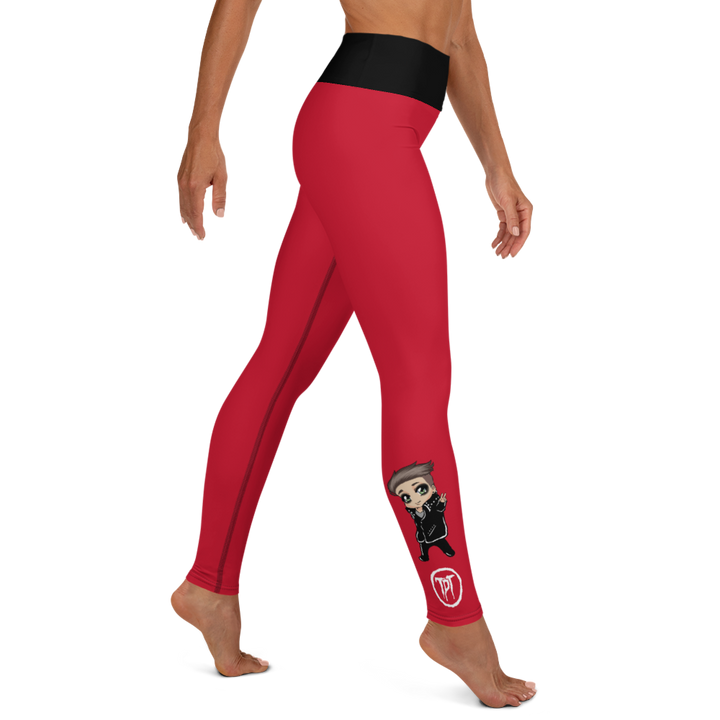 Leggings - Mini Dark Tenor Peace, Rebel Red