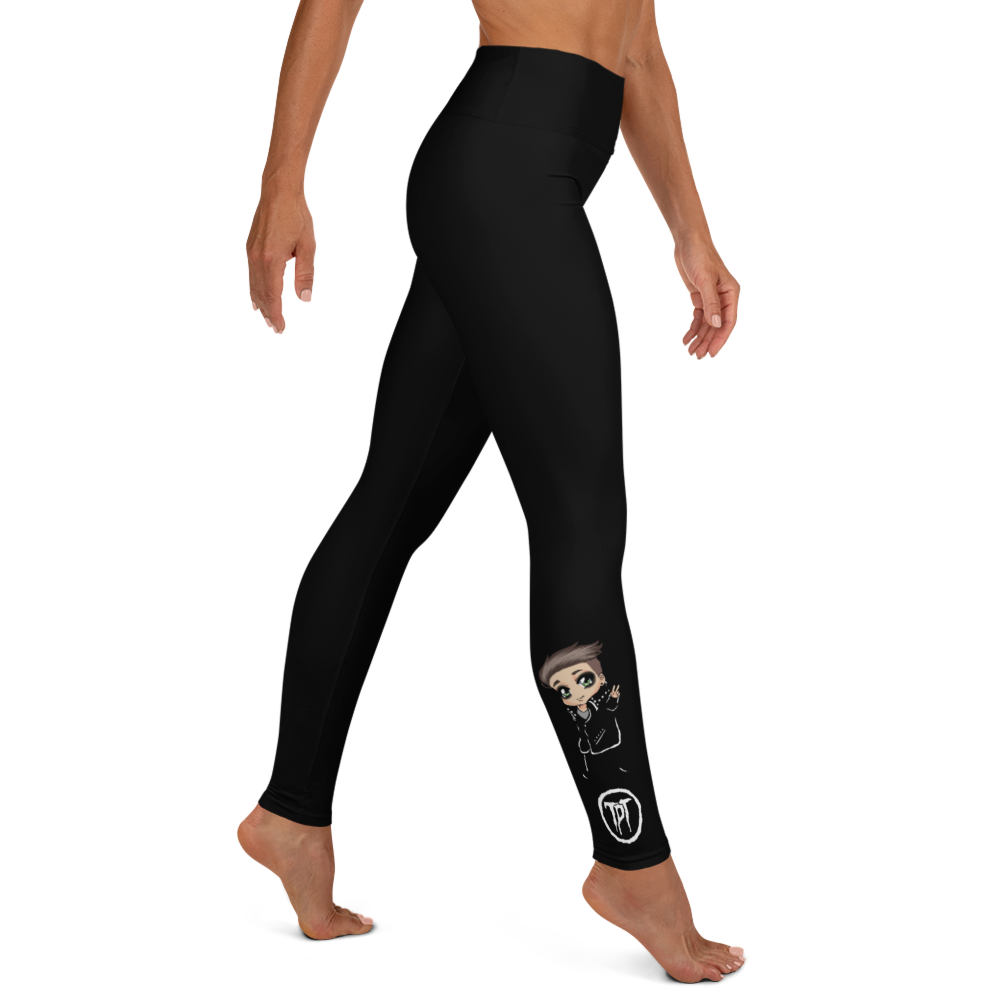 Leggings - Mini Dark Tenor Peace, Sort