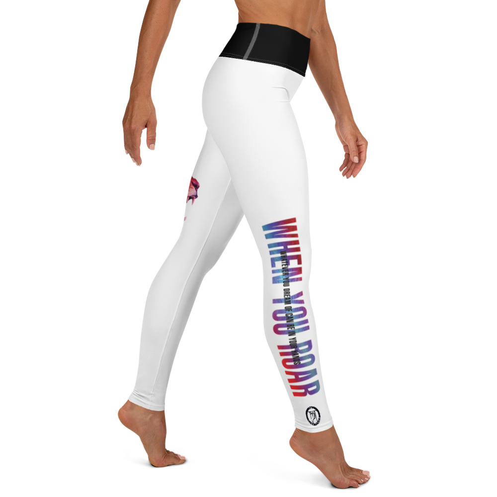 Leggings - When You Roar, White