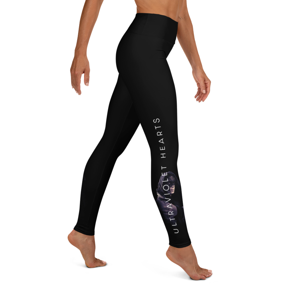 Leggings - Ultraviolet Hearts, The Phantom &amp; Billy, black