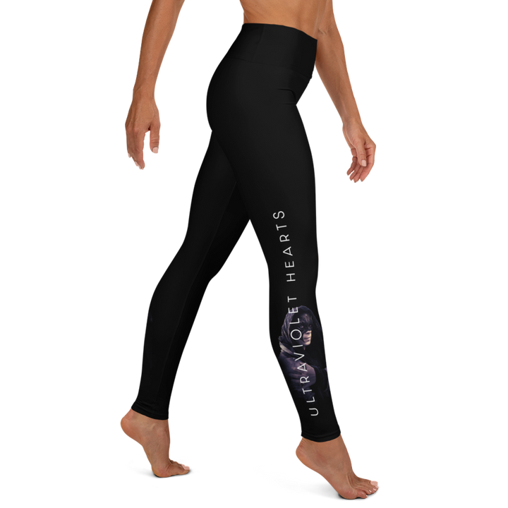 Leggings - Ultraviolet Hearts, The Phantom &amp; Billy, black