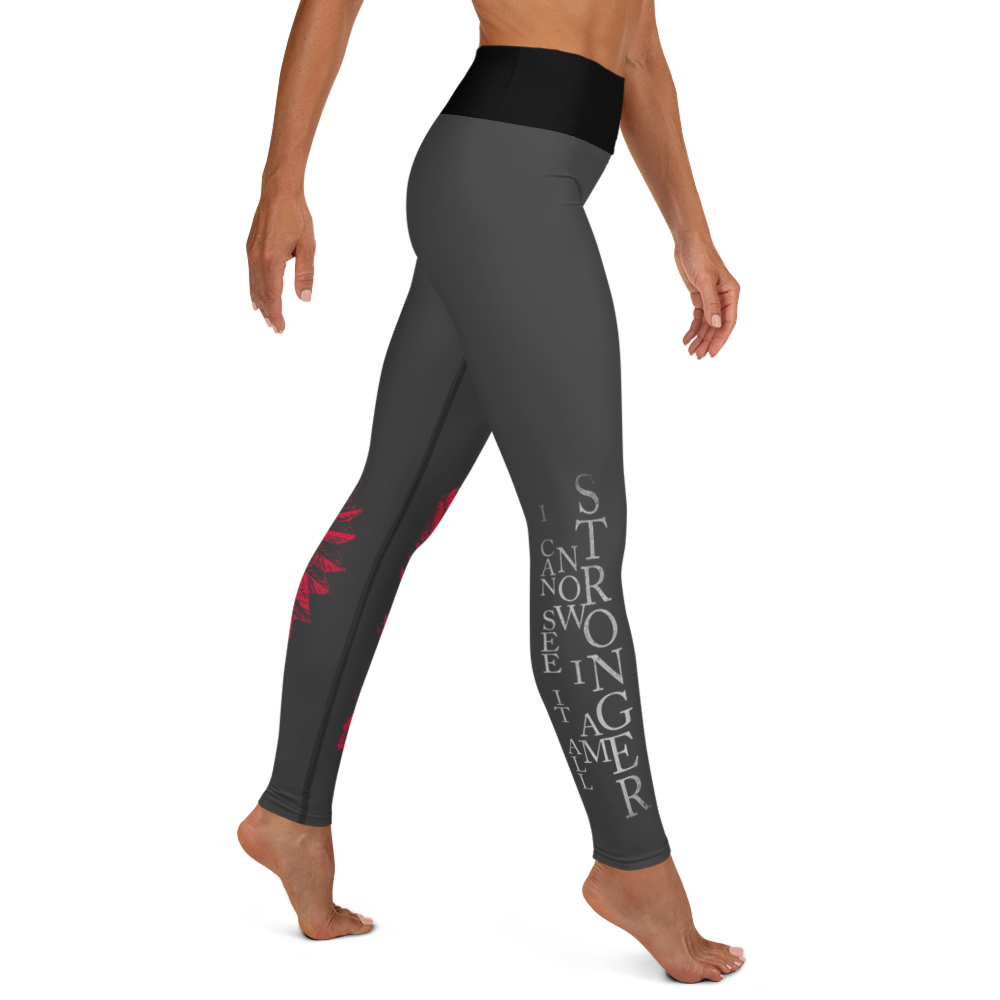 Leggings - Now I Am Stronger, Darker Hearts, color: Eclipse