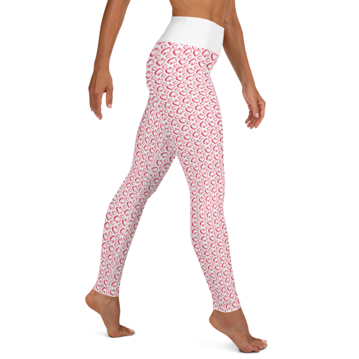 Leggings - Red Heart, white