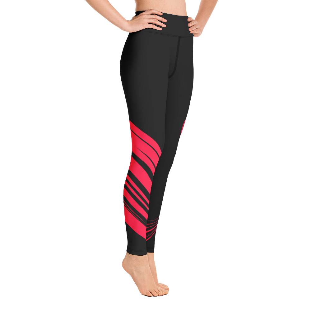 Leggings - After the Nightmare, Big Swan Red Black