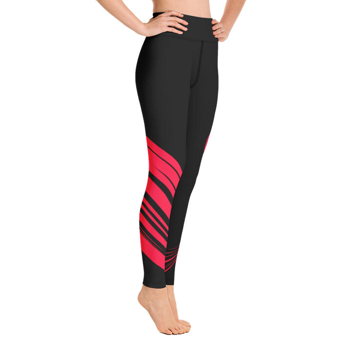 Leggings - After the Nightmare, Big Swan Red Black