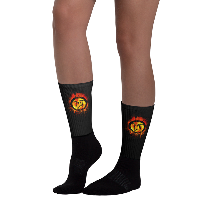 Socks - Volcanoes Crest, black