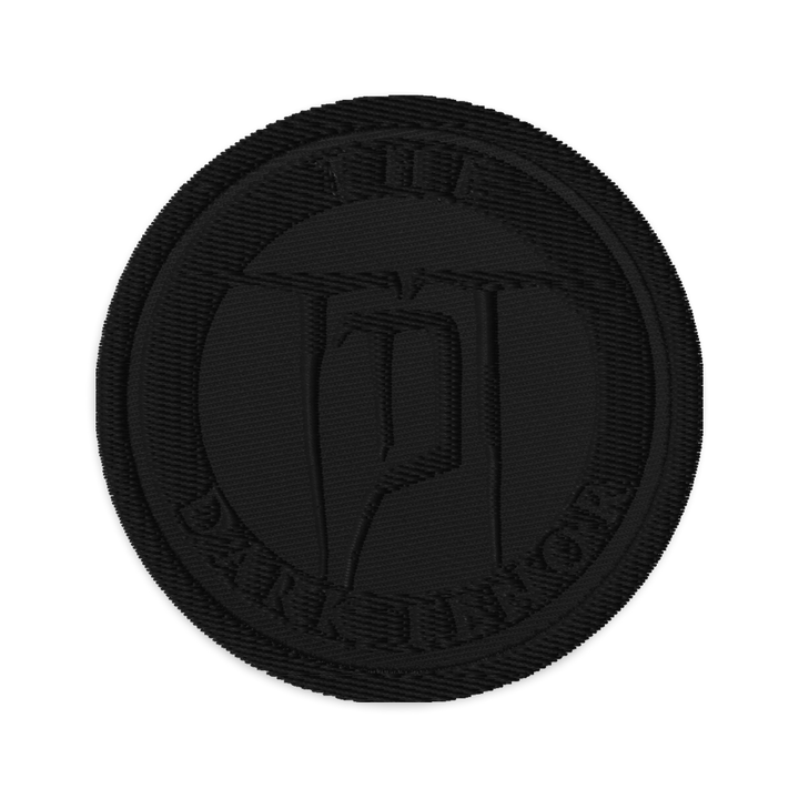 Embroidered Patch - Crest Black