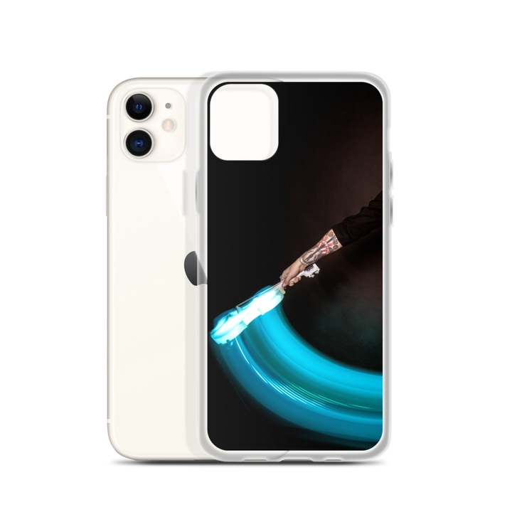 Apple iPhone phone case - LED violin, blue