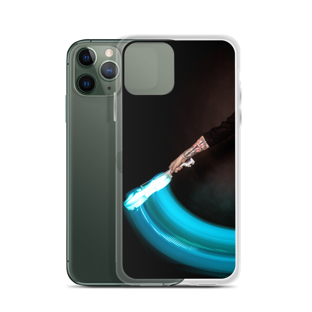 Apple iPhone phone case - LED violin, blue