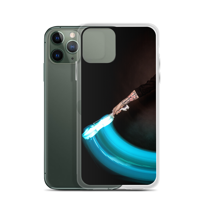 Apple iPhone phone case - LED violin, blue