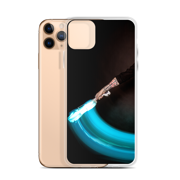 Apple iPhone phone case - LED violin, blue