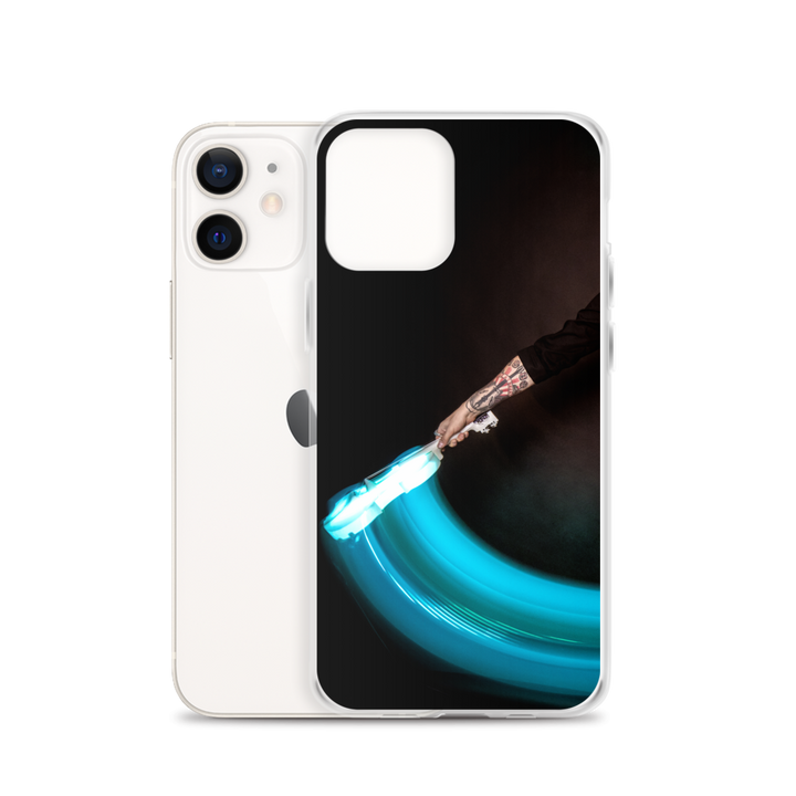 Apple iPhone phone case - LED violin, blue