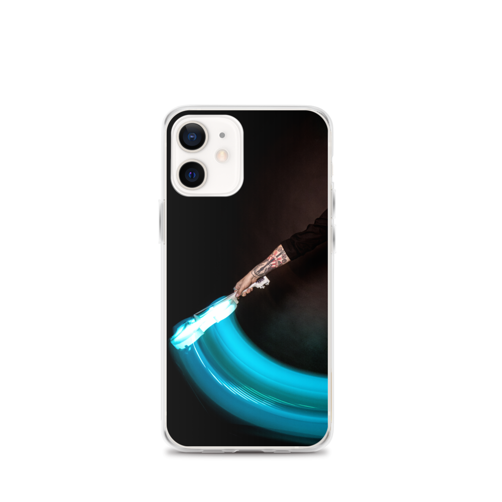 Apple iPhone phone case - LED violin, blue