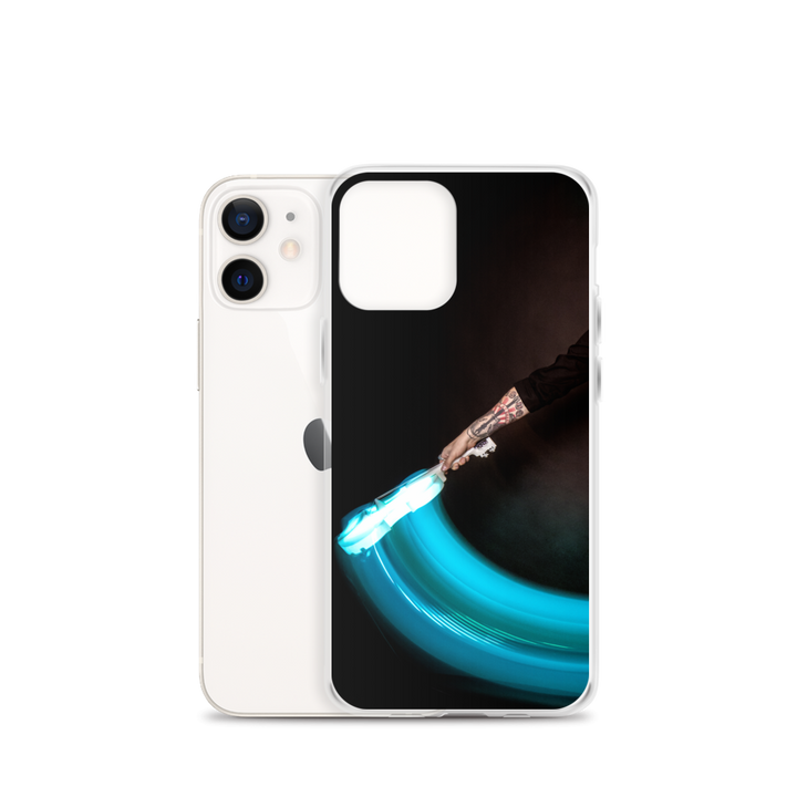 Apple iPhone phone case - LED violin, blue