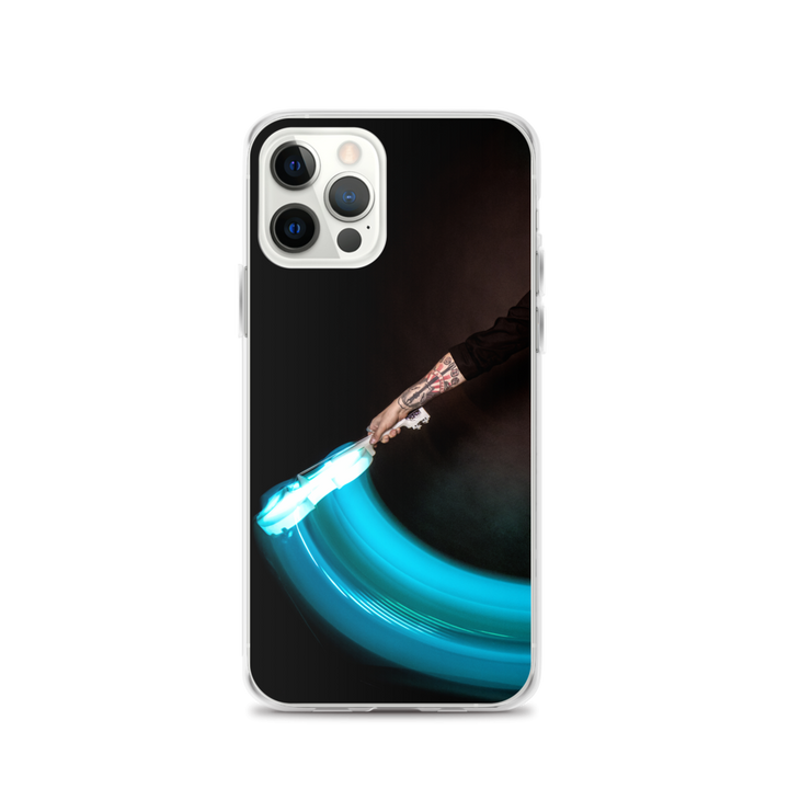 Apple iPhone phone case - LED violin, blue