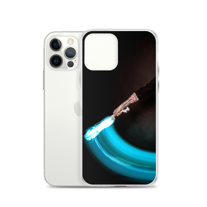 Apple iPhone phone case - LED violin, blue