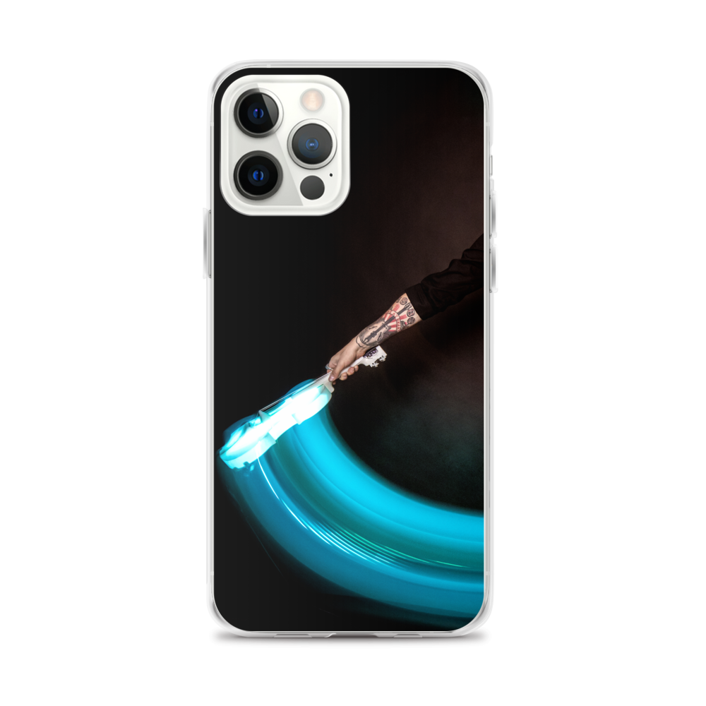 Apple iPhone phone case - LED violin, blue