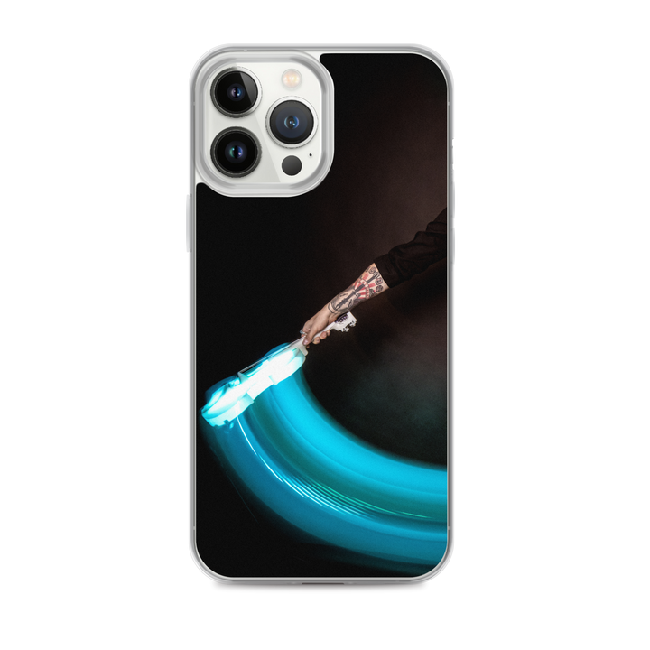 Apple iPhone phone case - LED violin, blue