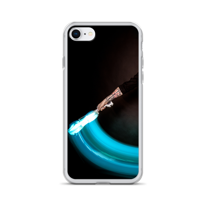 Apple iPhone phone case - LED violin, blue