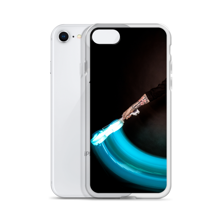 Apple iPhone phone case - LED violin, blue