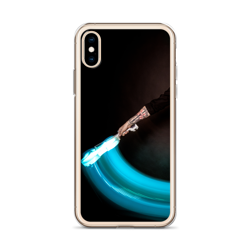 Apple iPhone phone case - LED violin, blue