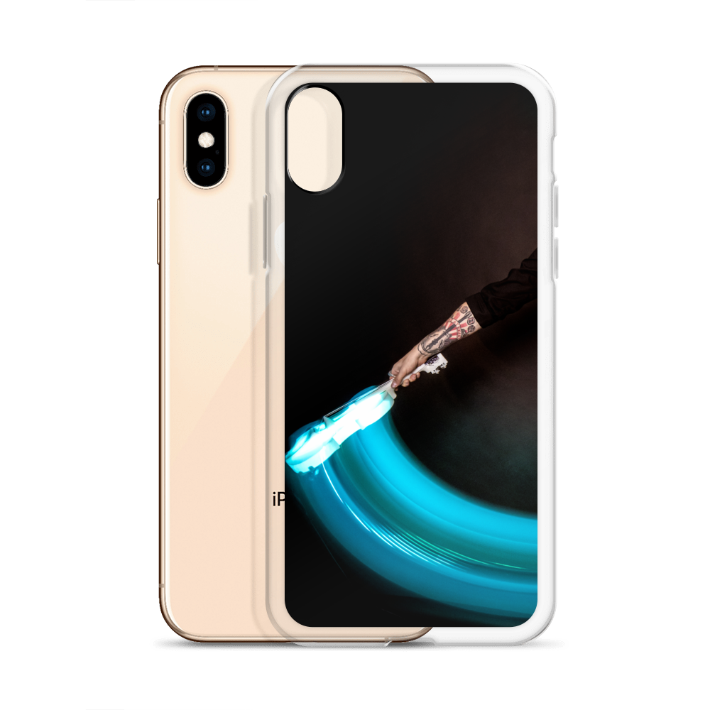 Apple iPhone phone case - LED violin, blue