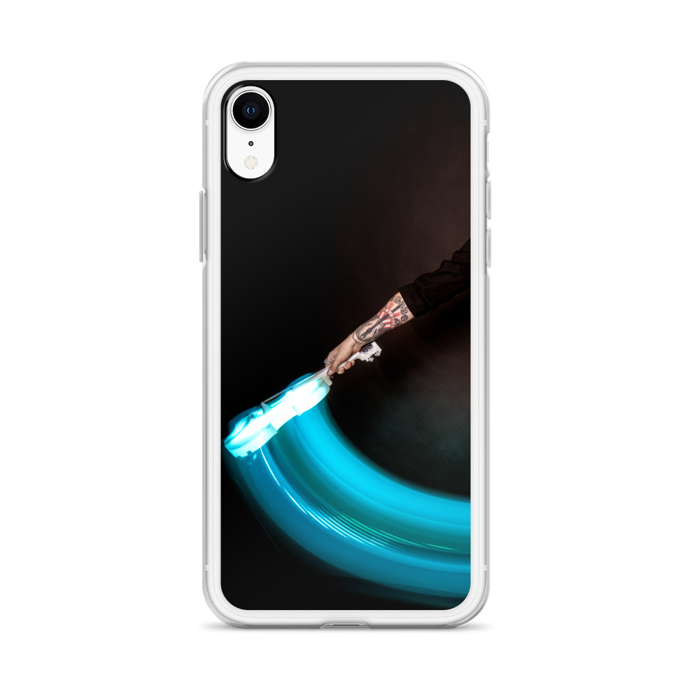 Apple iPhone phone case - LED violin, blue