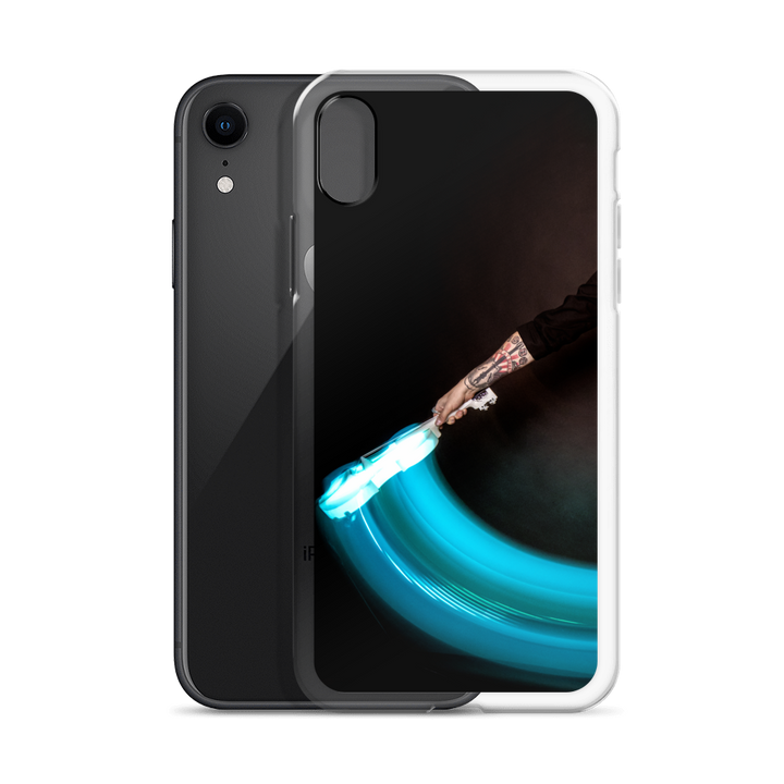 Apple iPhone phone case - LED violin, blue