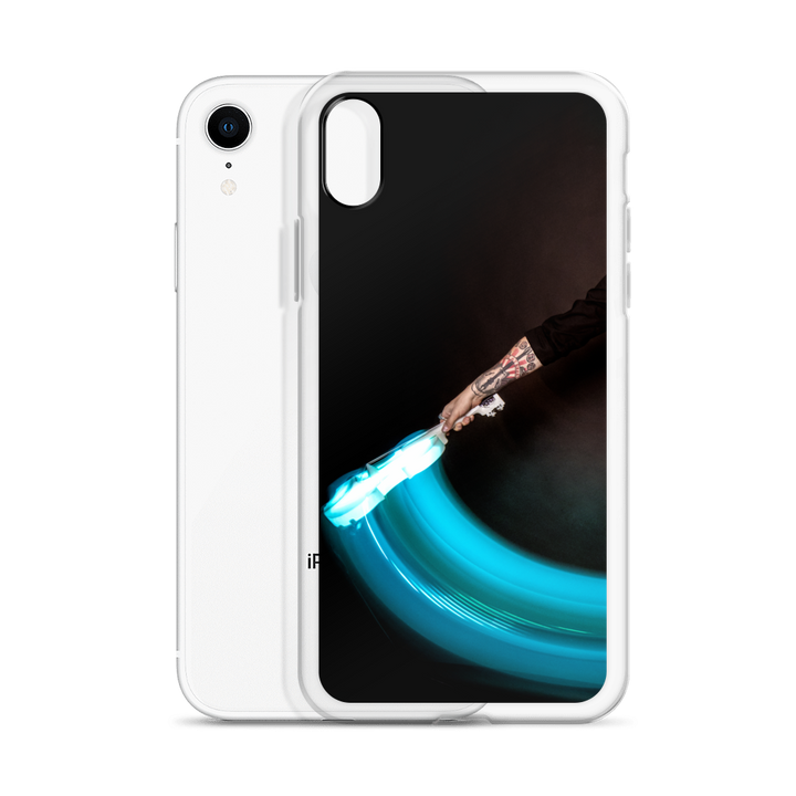 Apple iPhone phone case - LED violin, blue