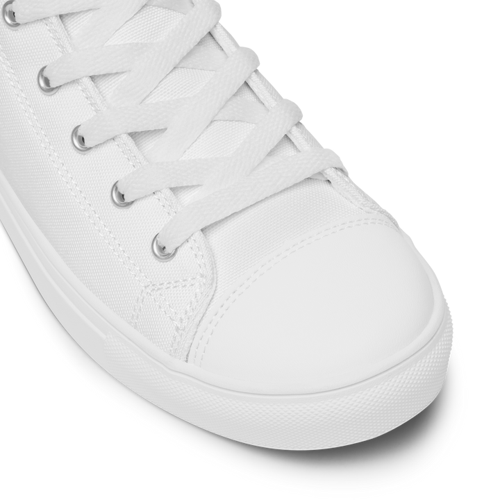 High-Top Shoes Men - Darker Hearts, White