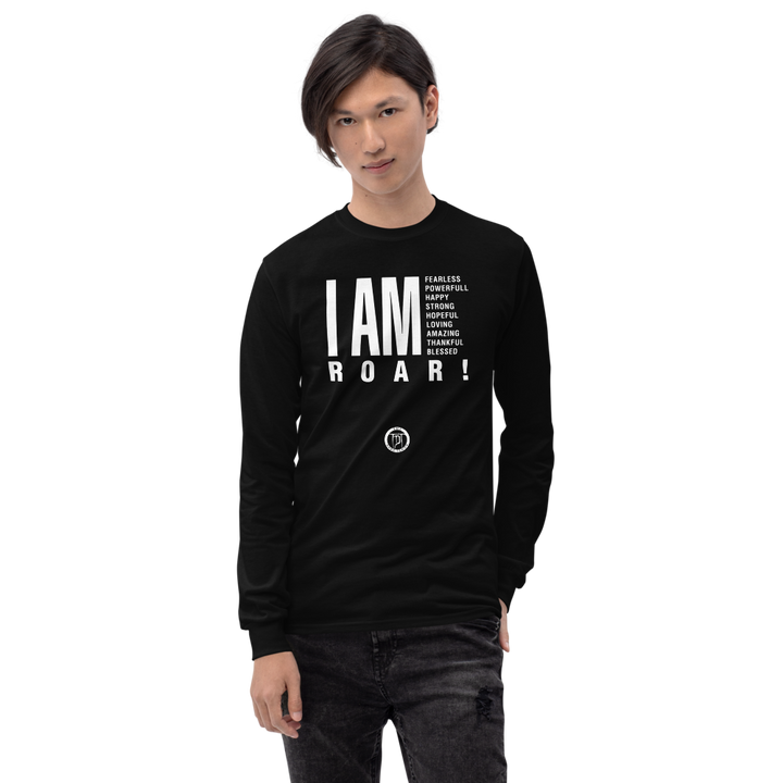 Long-sleeved shirt men - I am (Roar 2.0), white