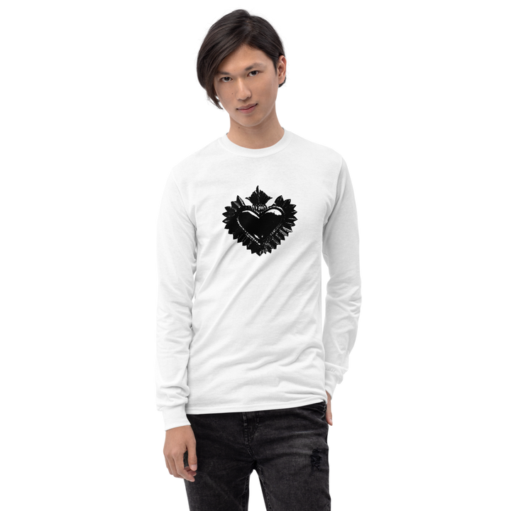 Langarmshirt Herren - Darker Hearts, Black Heart