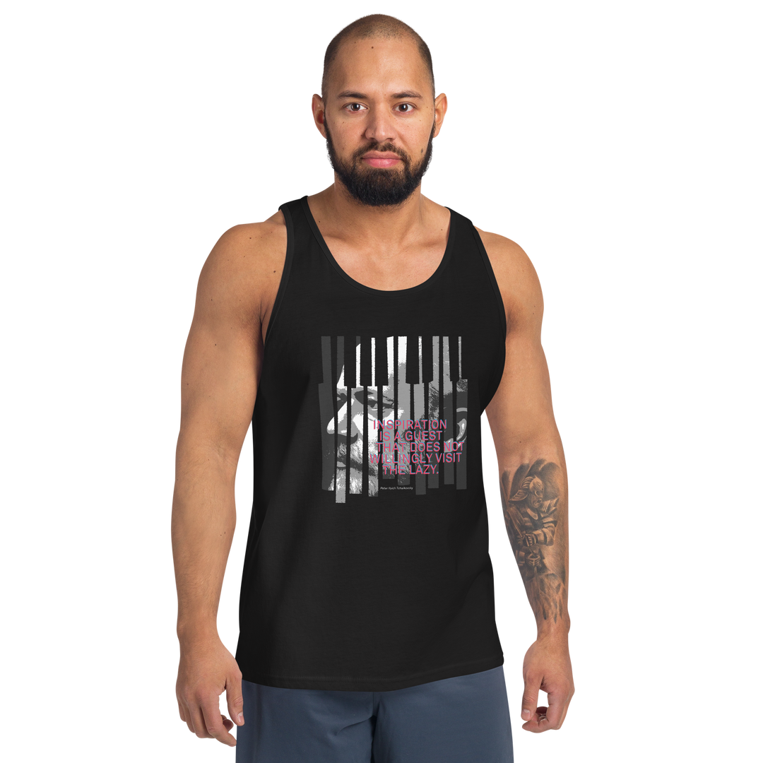 Tank Top Men - Tchaikovsky Quote, black