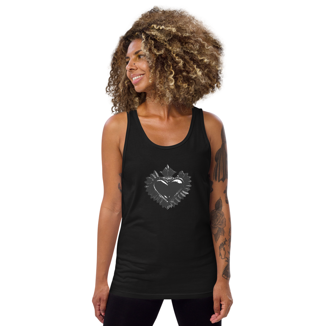 Tanktop kvinder - Darker Hearts, Black Heart, Black on Black