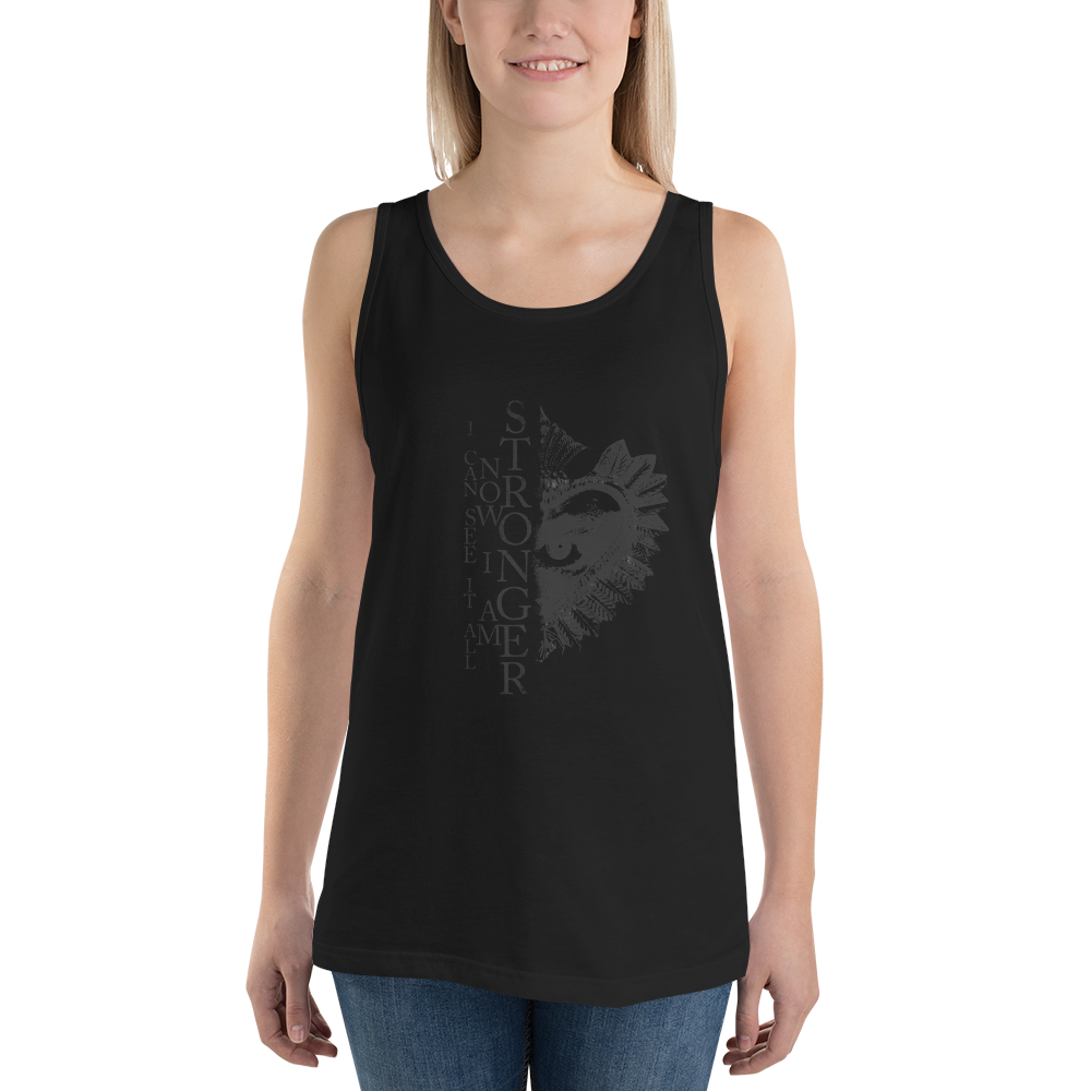 Tank top women - Now I Am Stronger, Darker Hearts