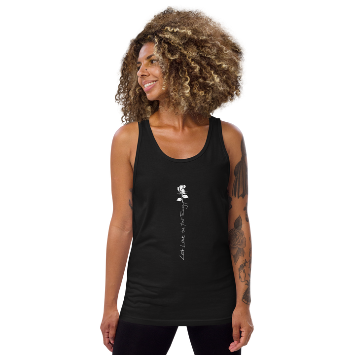 Tanktop kvinder - Let Love Be Your Energy, hvid rose