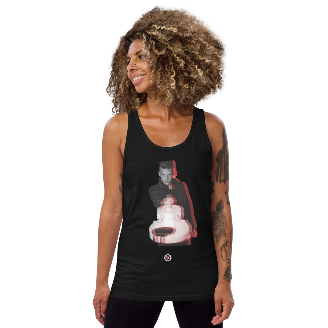 Tank top women - violin, Shadow Rebel Red