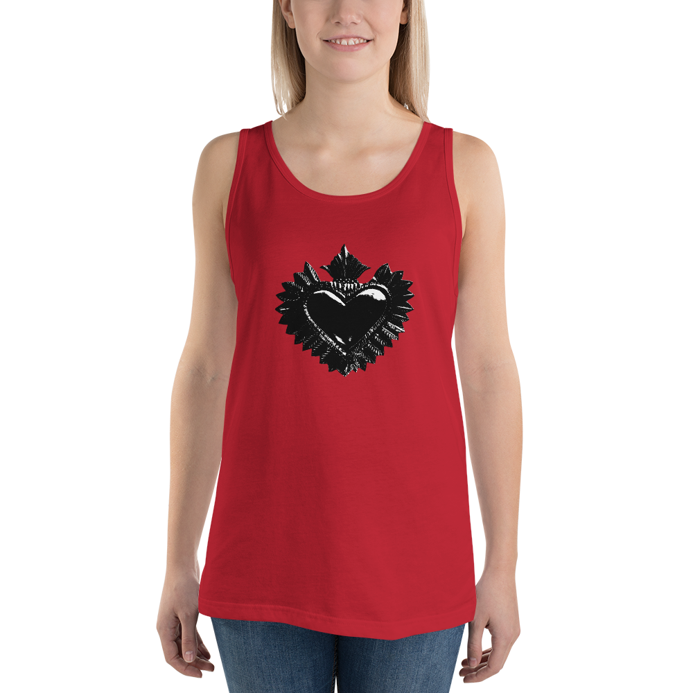 Tanktop kvinder - Darker Hearts, Black Heart, Black on Black