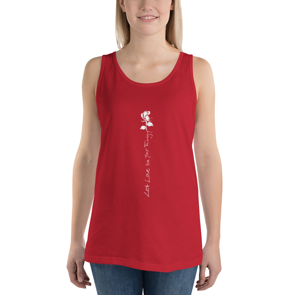 Tanktop kvinder - Let Love Be Your Energy, hvid rose