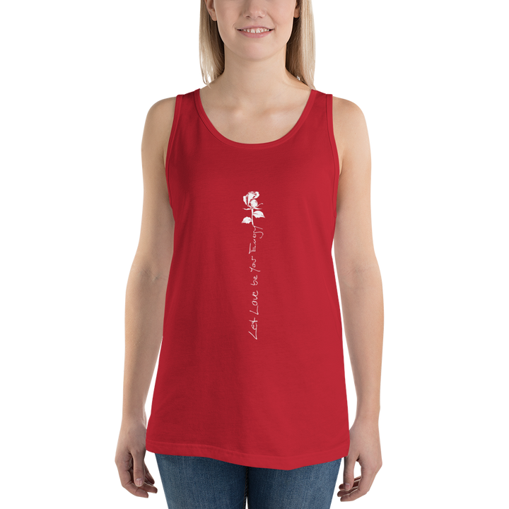 Tanktop kvinder - Let Love Be Your Energy, hvid rose