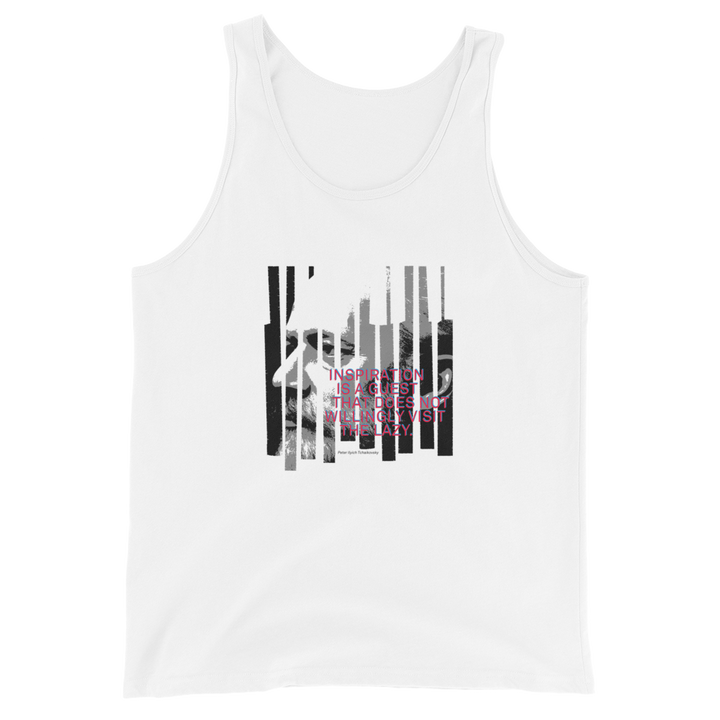 Tanktop mænd - Tchaikovsky citat, hvid